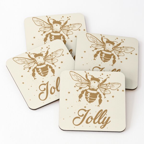 Item preview, Bee jolly typography text art quote by Word Fandom - wordfandom designed and sold by Kerry Pritchard.