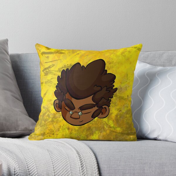 Shadows of the Ecliptic EriQ - 2nd - Yellow Gold Splattered - Original Character Throw Pillow