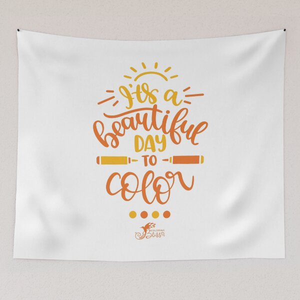 Item preview, It's a beautiful day to color designed and sold by coloringbliss.
