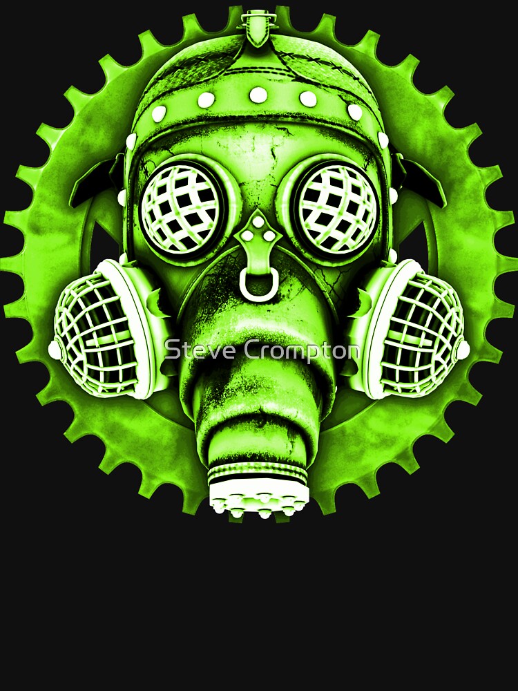 Steampunk / Cyberpunk Gas Mask #1E Steampunk T-Shirts by SC001
