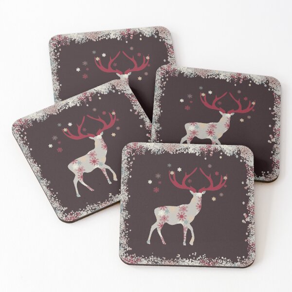 Item preview, Snowflake Christmas Stag designed and sold by Amanda-Lakey.