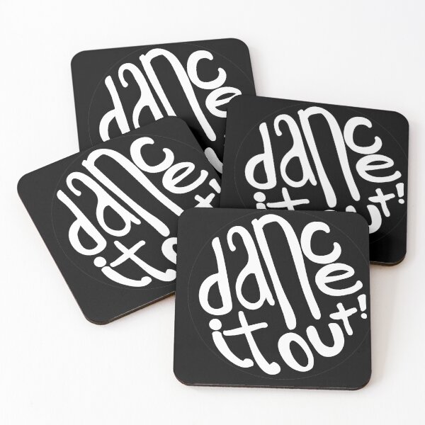 Item preview, Black Dance It Out Good Vibes Lettering designed and sold by The-Goods.