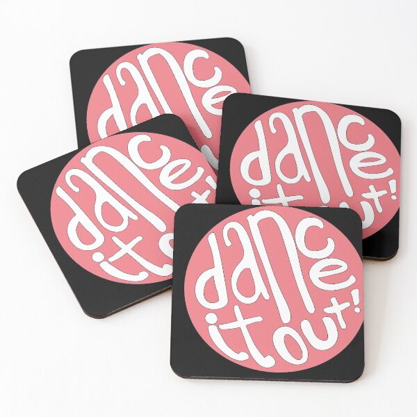 Item preview, Coral Dance It Out Good Vibes Lettering designed and sold by The-Goods.