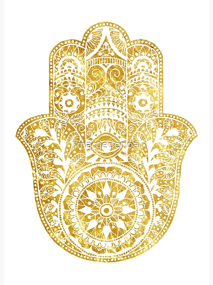 Gold hamsa discount