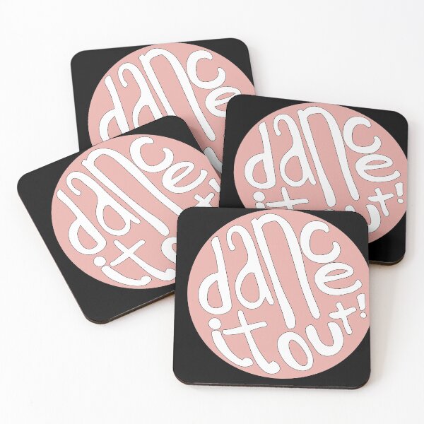 Item preview, Peach, Blush Pink Dance It Out Good Vibes Lettering designed and sold by The-Goods.