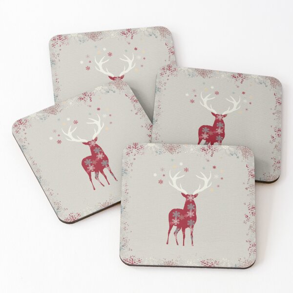 Item preview, Snowflake Christmas Stag designed and sold by Amanda-Lakey.