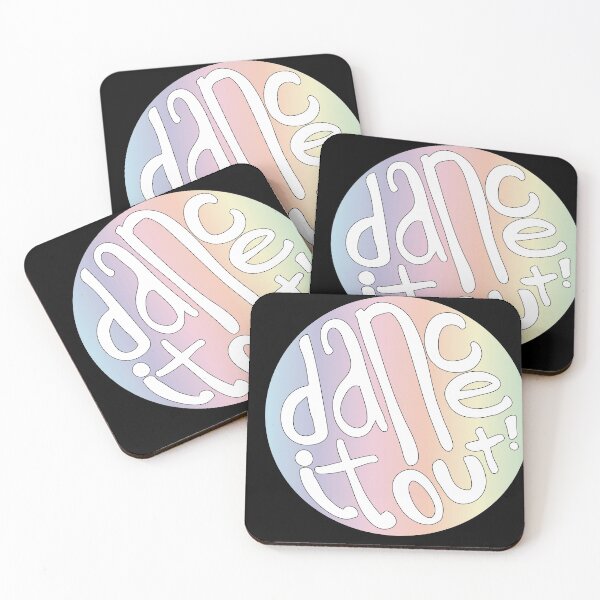 Item preview, Pastel Rainbow Dance It Out Good Vibes Lettering designed and sold by The-Goods.