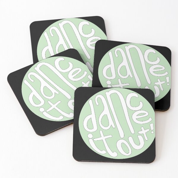 Item preview, Light Green Dance It Out Good Vibes Lettering designed and sold by The-Goods.