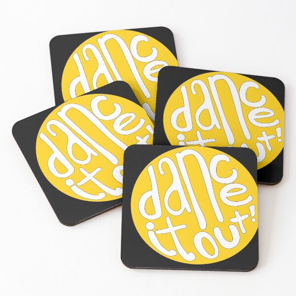 Item preview, Yellow Dance It Out Good Vibes Lettering designed and sold by The-Goods.