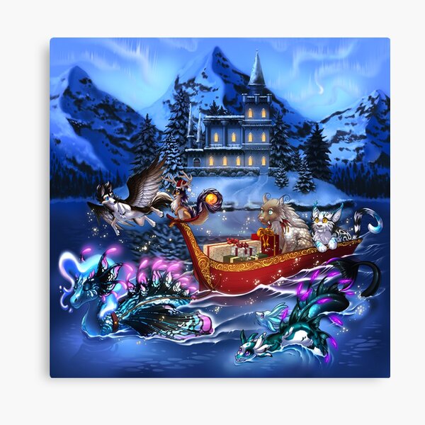 Sylestia - Fantasy Winter Art Background Canvas Print