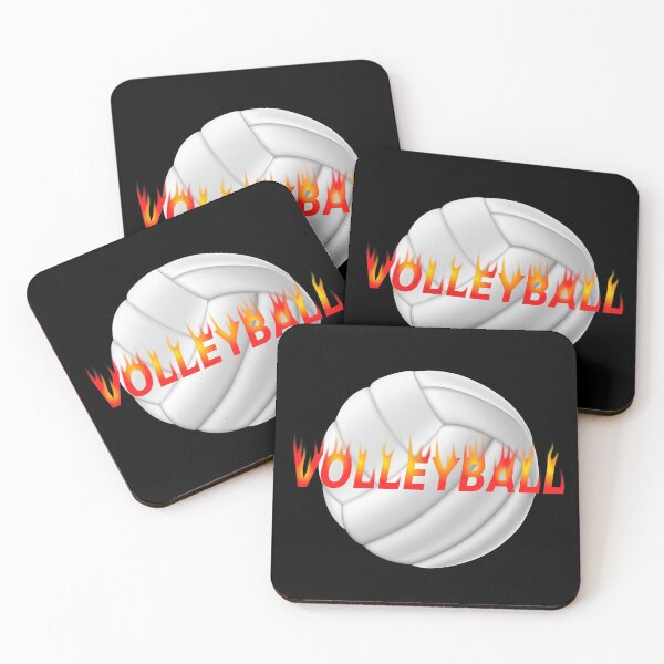 Item preview, Volleyball (fire text) designed and sold by Jeremy Crotty.