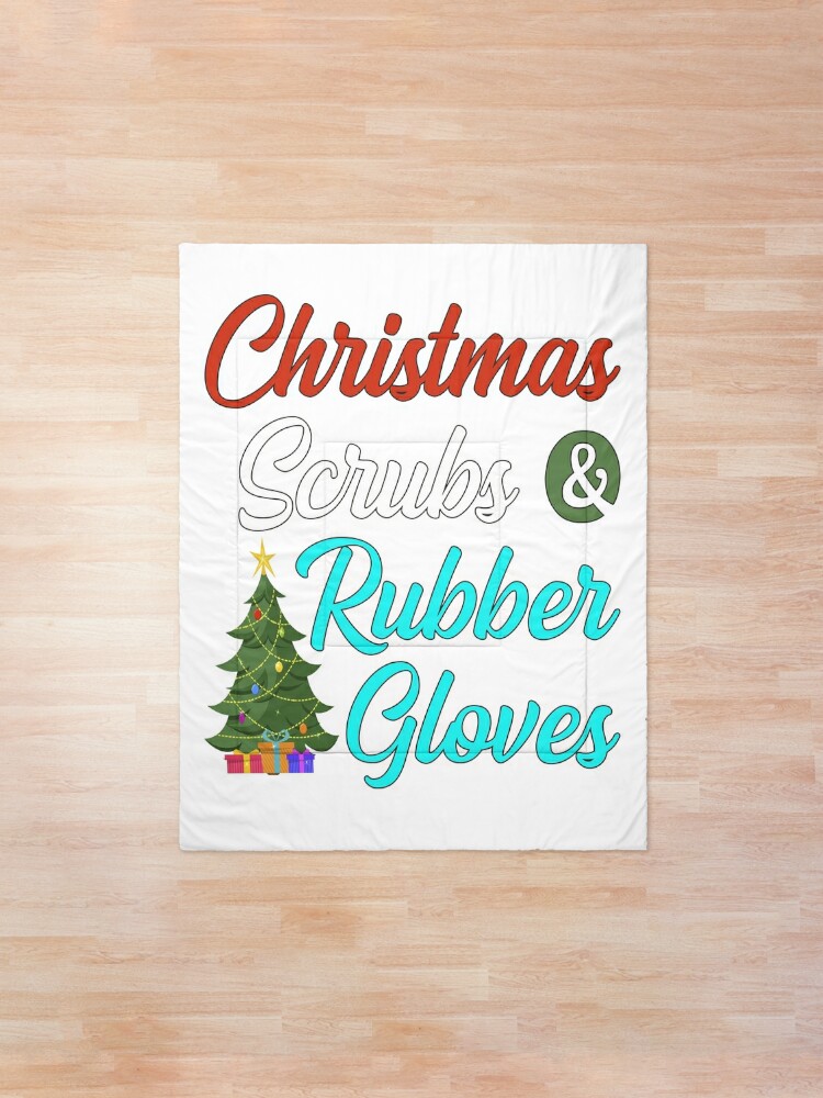 christmas rubber gloves