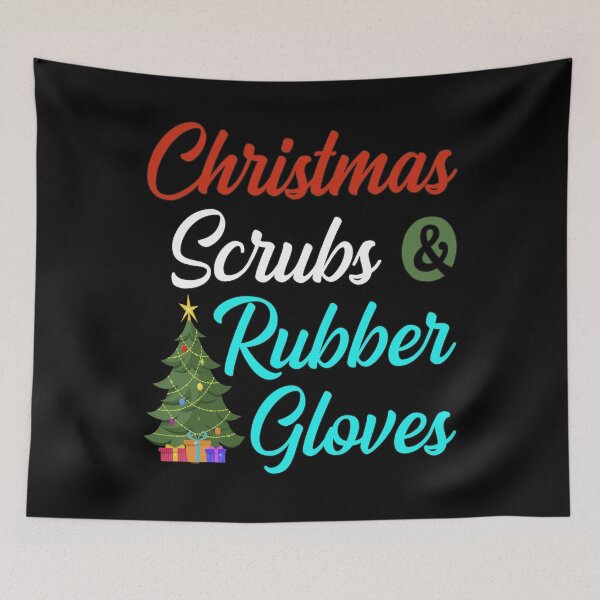 Item preview, Christmas Scrubs & Rubber Gloves Design for Nurses designed and sold by 4Craig.