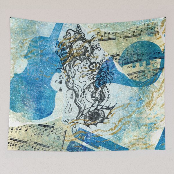 Item preview, Musical Memories 4 Faux Chine Colle Print  designed and sold by Heatherian.