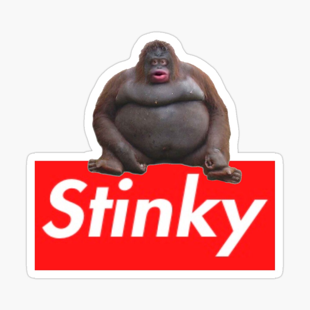 Uh Oh Stinky Poop Meme Funny Monkey Gift Mousepad