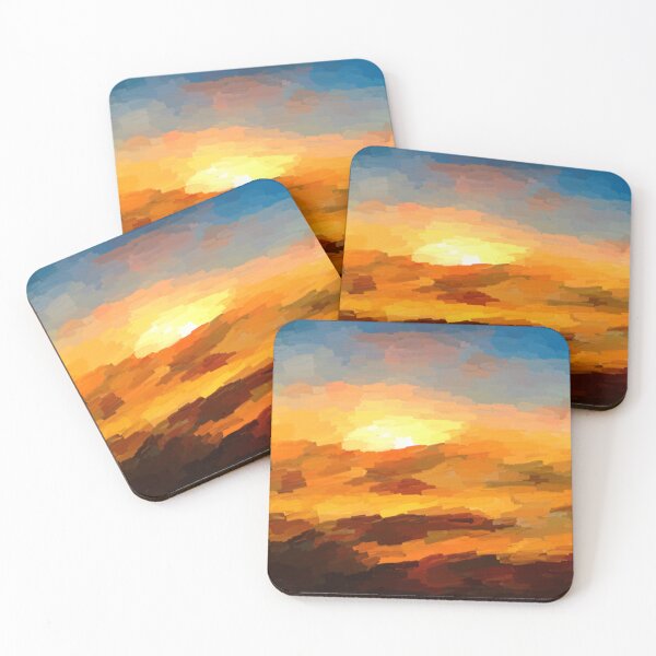 Item preview, Sunset Beach Ocean Impressionist designed and sold by druidwolfart.