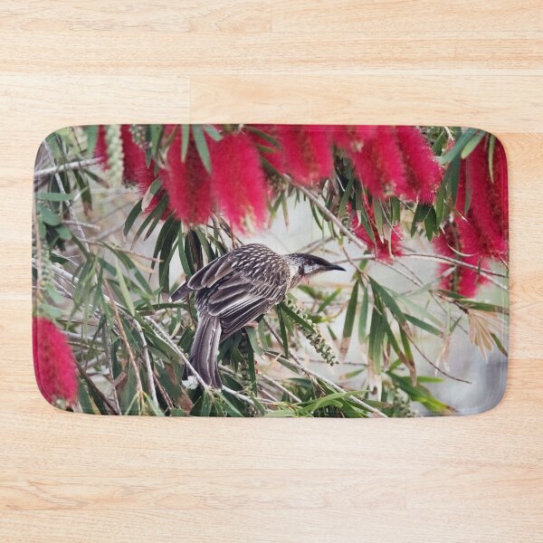Item preview, Red Wattlebird in the Bottlebrush designed and sold by imaginethis.