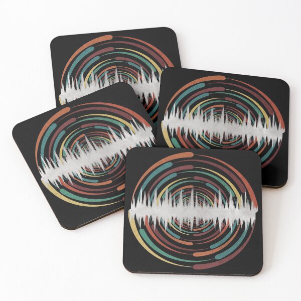 Item preview, Geometric Sunset Vibes - Sound Wave designed and sold by maryedenoa.