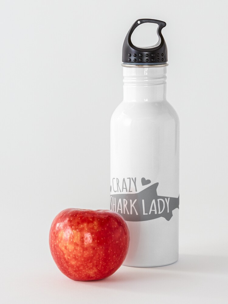 Alternate view of CRAZY Shark lady Water Bottle