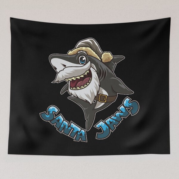 Item preview, Santa Jaws - Santa Claus Shark Parody designed and sold by anziehend.