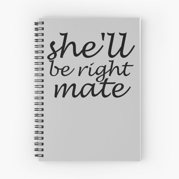 Item preview, Shell be right mate - script - black writing  designed and sold by dodgerock.