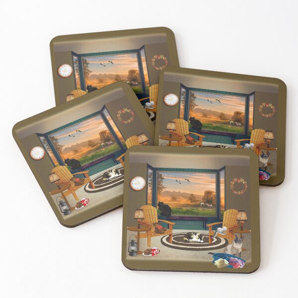 Item preview, The view from the Adirondack chair at sunset designed and sold by DAscroft.