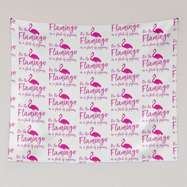Item preview, Be the flamingo in a flock of pigeons designed and sold by jazzydevil.