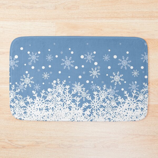 Item preview, Snow With Blue Background designed and sold by Sharon Schwalbe.
