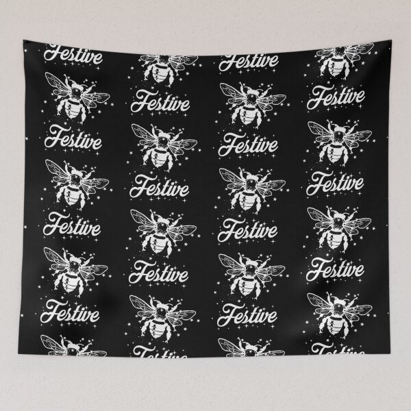 Item preview, Bee festive typography text art quote by Word Fandom - wordfandom designed and sold by Kerry Pritchard.