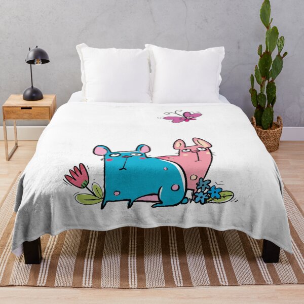 Item preview, Blue- and Pink Dog "What" designed and sold by All-Streets.