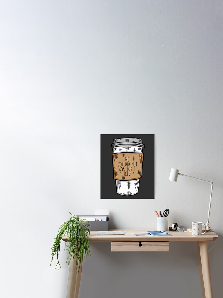 Cute Iced Coffee Cups - Classic Brown Sticker for Sale by TimorousEclectc