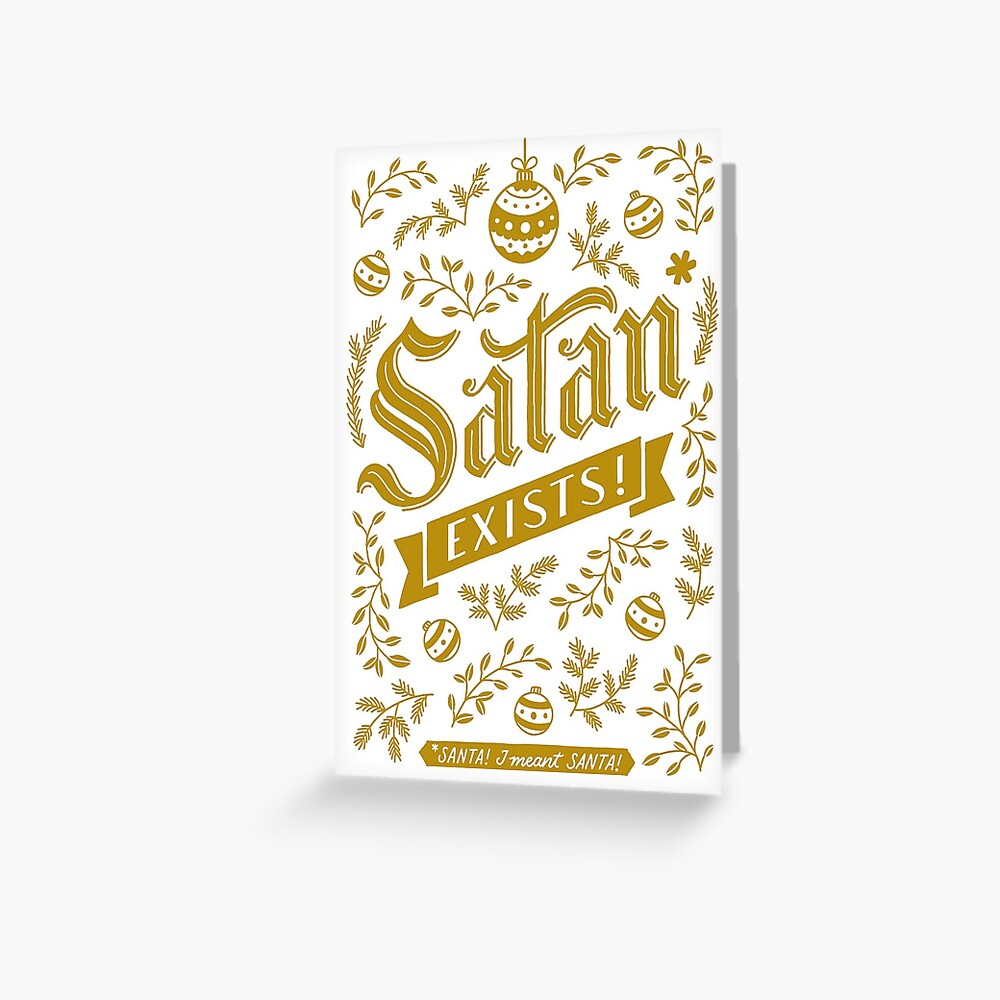 Weihnachtskarte "Satan" exists! Grußkarte