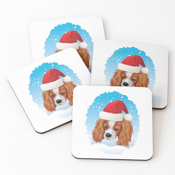 Item preview, A Cavalier King Charles Spaniel in a snowy Christmas scene designed and sold by Gerald Waters.