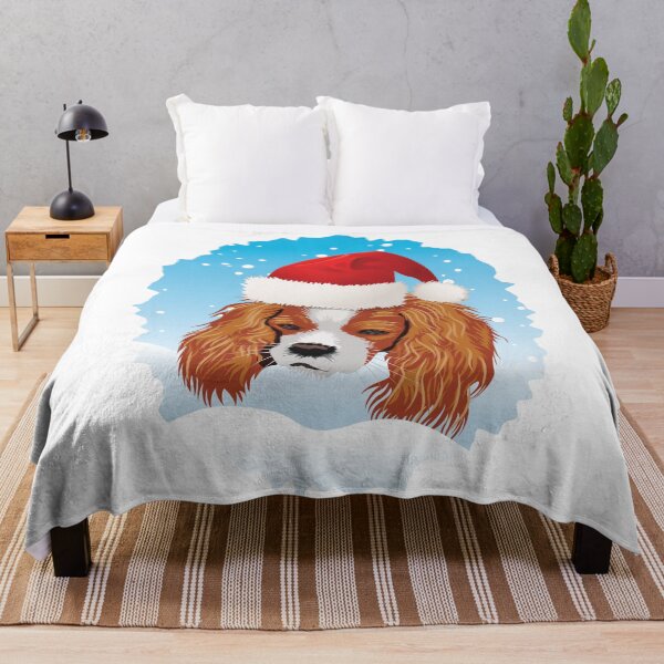 Item preview, A Cavalier King Charles Spaniel in a snowy Christmas scene designed and sold by Gerald Waters.