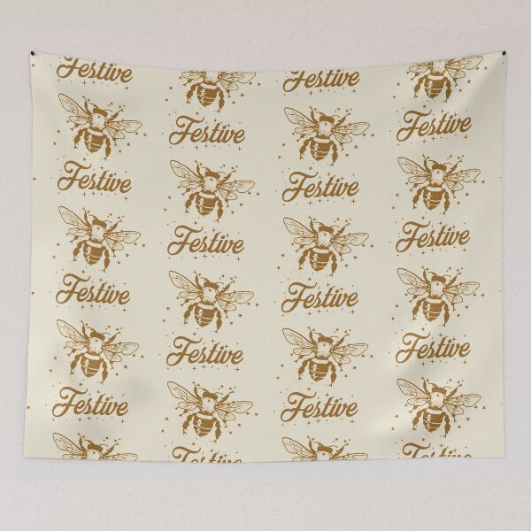 Item preview, Bee festive typography text art quote by Word Fandom - wordfandom designed and sold by Kerry Pritchard.