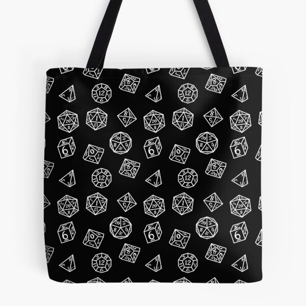 Item preview, RPG Dice Pattern - Black & White designed and sold by beffles.