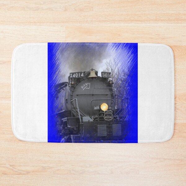 Item preview, Big Boy 4014 going threw Black Wolf Kansas with tree's smoke and steam. designed and sold by ROBERTDBROZEK.