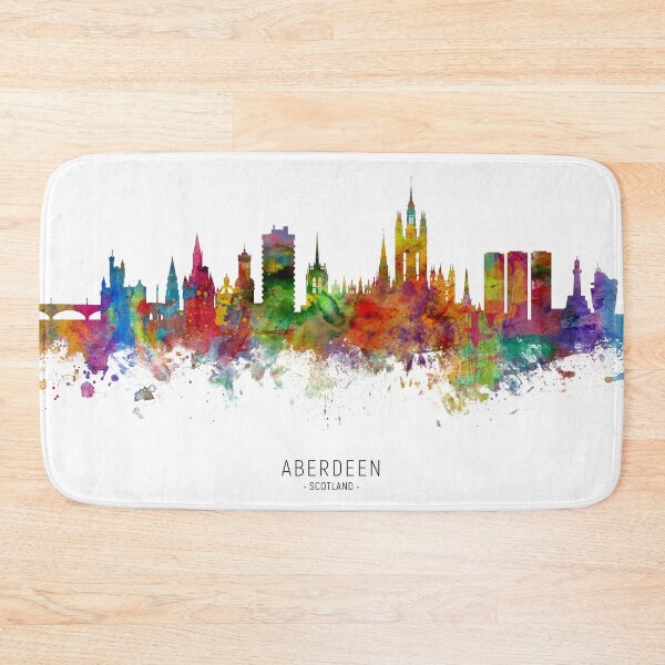Item preview, Aberdeen Scotland Skyline designed and sold by ArtPrints.