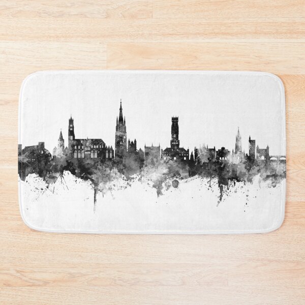 Item preview, Bruges Belgium Skyline designed and sold by ArtPrints.
