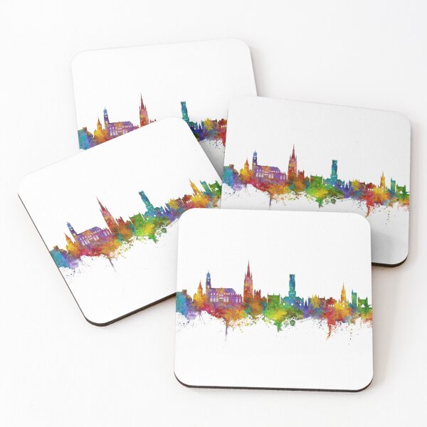 Item preview, Bruges Belgium Skyline designed and sold by ArtPrints.