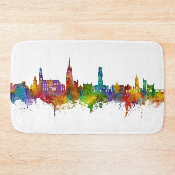 Item preview, Bruges Belgium Skyline designed and sold by ArtPrints.