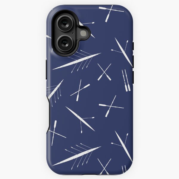 Item preview, Rowing Club Navy Blue and White Scull Pattern designed and sold by CreativeBridge.