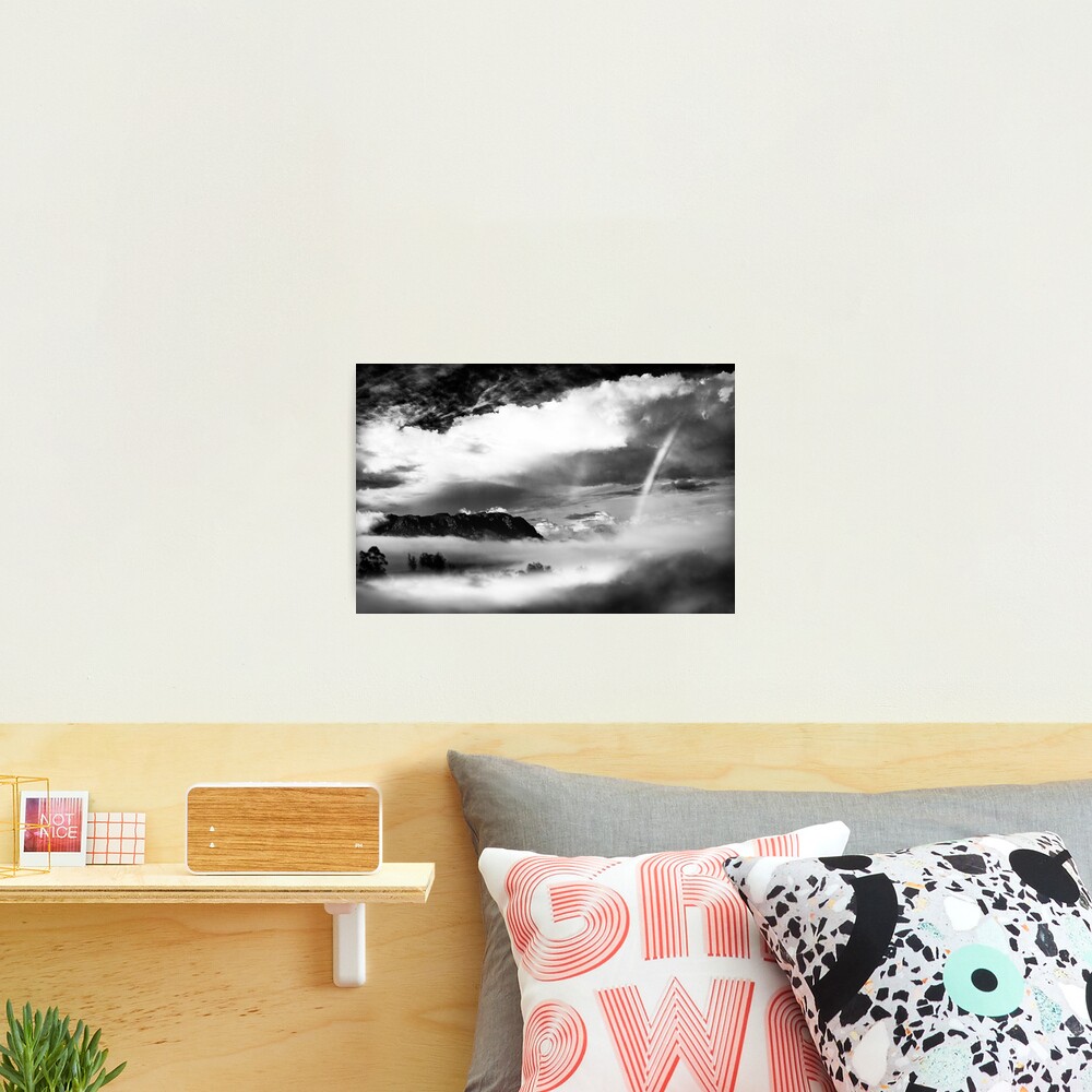 Mount Roland with rainbows Photographic Print