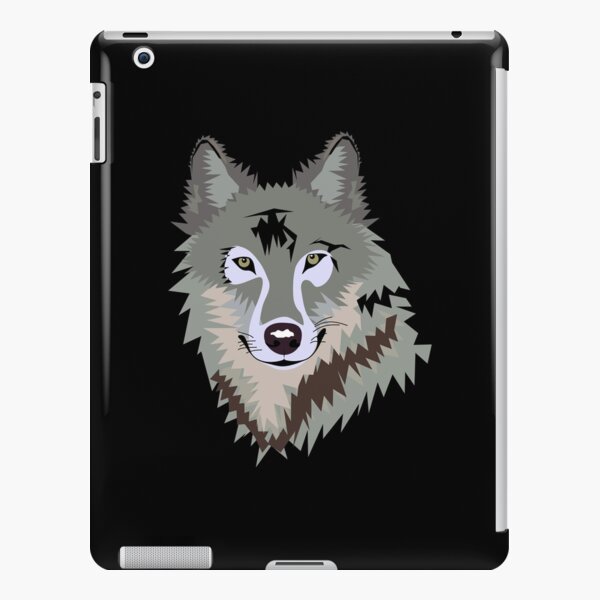 Happy Grey Wolf iPad Snap Case