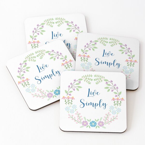 Item preview, Live Simply Floral designed and sold by theflossbox.