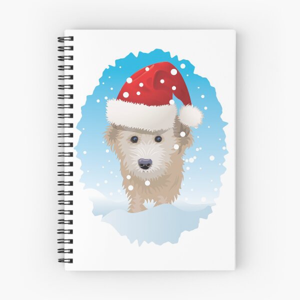 Item preview, A cute Cockapoo dog set in a snowy Christmas scene designed and sold by Gerald Waters.