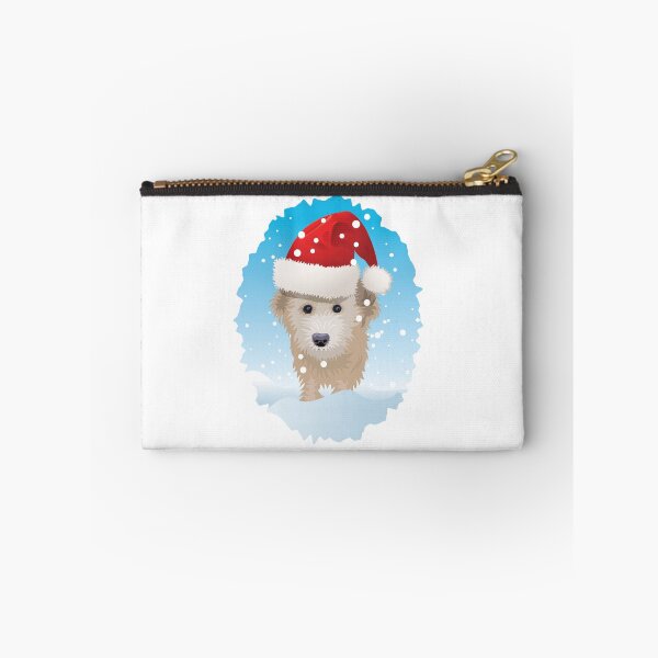 Item preview, A cute Cockapoo dog set in a snowy Christmas scene designed and sold by Gerald Waters.