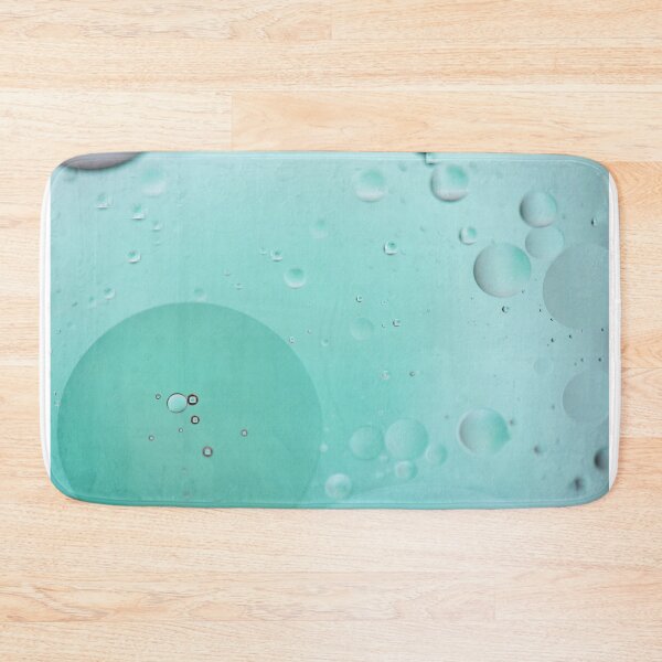 Item preview, Oil drops in water. Defocused abstract psychedelic pattern image light blue colored. DOF. designed and sold by anytka.