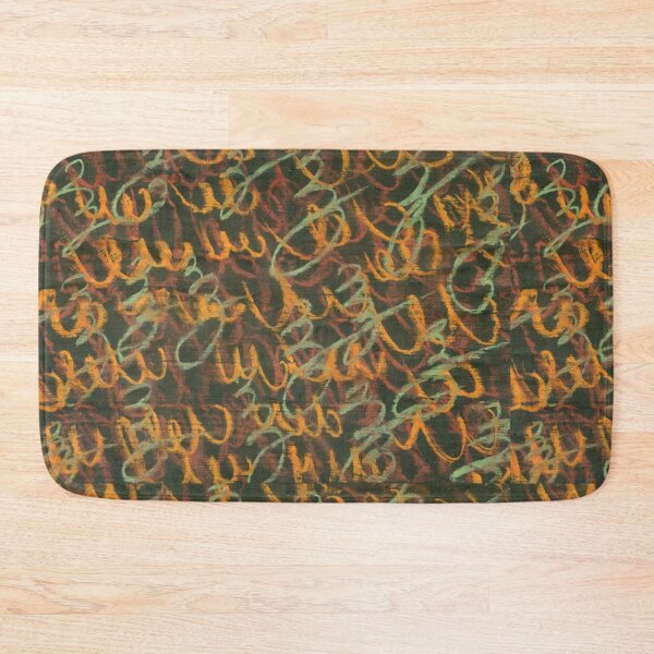 Item preview, Abstract orange word and letter on brown background designed and sold by arthouze.