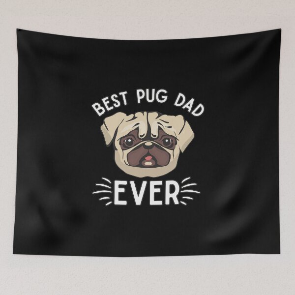 Item preview, Best Pug Dog Dad Ever Funny and Cute Gifts for dad who loves pugs designed and sold by alenaz.